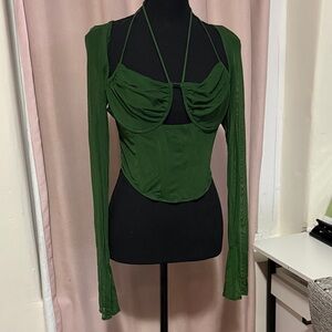 🍸Melanie Mesh Corset Top